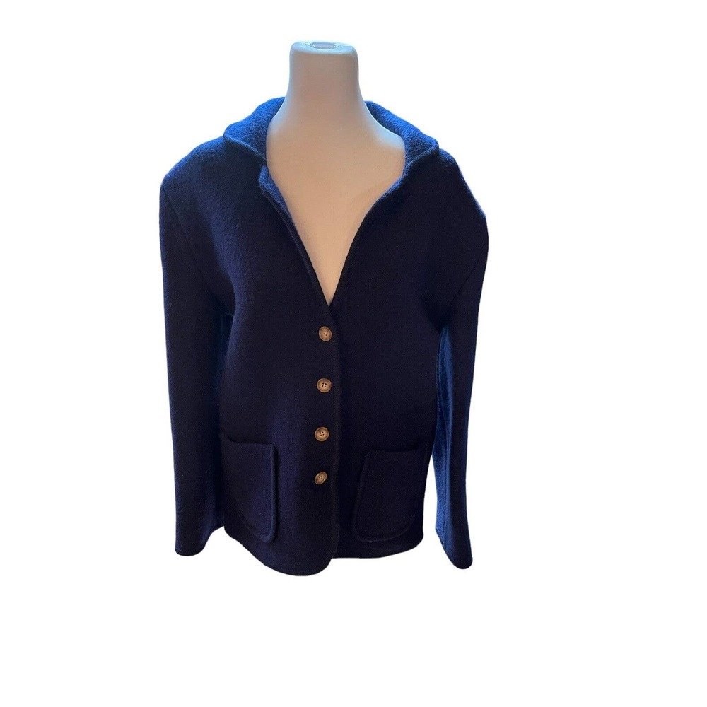 Vintage Post Horn 100% Wool Navy Jacket Hong Kong Blazer Unisex Men S Women M/L